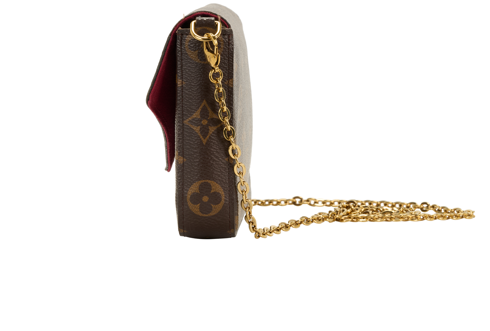 Felicie Pochette, &pound;695, Handbags, Brown, Canvas, Bottom view
